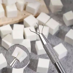 Hộp 100 Mút Dặm Ombre Nail Kèm Cán Gắn Mút