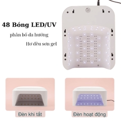 Máy Hơ Gel Tích Hợp Kê Tay SNRQI T9 48 Bóng LED/UV