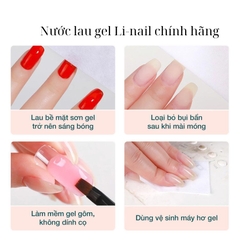 Nước Lau Gel Li-Nail – Dung Dịch Làm Sạch Móng Sau Khi Sơn Gel