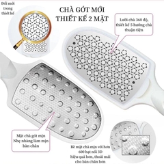 Cây Chà Gót Chân 2 Mặt Có Hộp Chứa Da Chết