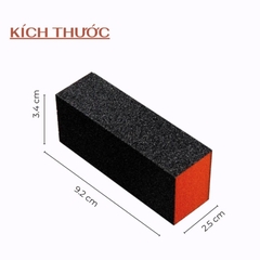 Phao Dũa Móng Chà Mịn Đỏ Đen – Buffer Nail Làm Mịn Móng Cao Cấp