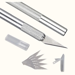 Dao Cắt Bột Nail Cao Cấp – Dao Khắc Móng Thay Lưỡi Đa Năng Chuyên Dụng Nail Art