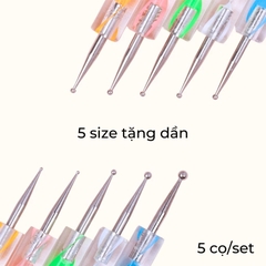 Set 5 Bút Chấm Bi Nail Đủ Size 2 Đầu
