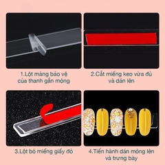 Băng Dính Đỏ 2 Mặt Dán Thanh Trưng Bày Móng