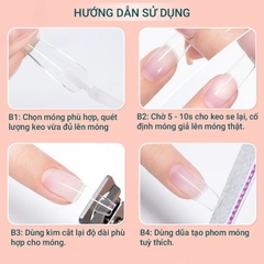 Keo Dán Móng MXBON Hồng Đen 7g Siêu Chắc