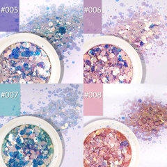 Set Nhũ Vảy Cá 8 Ô Trang Trí Nail Cao Cấp