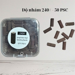Đầu Mài Nhám Mini Nail 240# – Hộp 50pcs Đầu Mài Máy Móng Chính Hãng