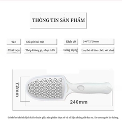 Cây Chà Gót Chân 2 Mặt Có Hộp Chứa Da Chết