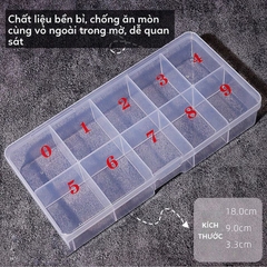Hộp Đựng Móng 10 Ô - 11 Ô - 12 Ô