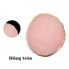 Đá Pha Sơn Gel Nail Art Cao Cấp – Bảng Trộn Gel Vân Đá Viền Kim Loại Sang Trọng