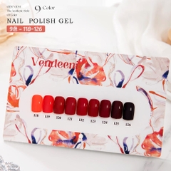 Set Sơn Gel Vendeeni 9 Màu Chính Hãng – Bảng Màu Trendy Nude & Đỏ Hot Trend