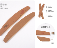 Dũa Móng Tay DINGXI Có Thước 100/180 – Dũa Nail Tạo Form Cao Cấp Cho Salon