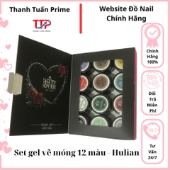 Set Gel Vẽ Móng 12 Màu HULIAN – Gel Vẽ Nét, Nail Art Chuyên Nghiệp