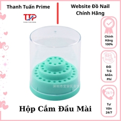 Hộp Cắm Đầu Mài Nail Có Nắp Đậy Trong Suốt