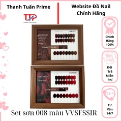 Set Sơn Gel VVSFSSIR 8 Màu Chính Hãng – Bảng Màu Chocolate & Đỏ Ankara Sang Trọng