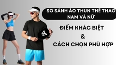 So sánh áp thun thể thao nam và nữ: Điểm khác biệt và cách chọn phù hợp