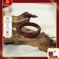 Vòng Tay Đá Mã Não Đỏ Nâu Tự Nhiên Phong Thủy – May Mắn Tài Lộc – Vòng Trơn Cao Cấp TATINA GEMS (Tặng Bộ Hộp Đựng Sang Trọng)