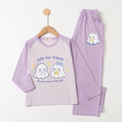 Bộ cotton trẻ em - bé gái ĐG001 8/14 TSD08
