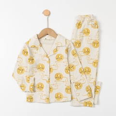 Bộ cotton trẻ em - bé gái ĐG002 4/10 TSD06