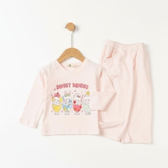 Bộ cotton trẻ em - bé gái ĐG003 1/7 TSD05