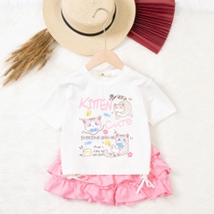 Bộ cotton trẻ em - bé gái G001 4/12 TS05