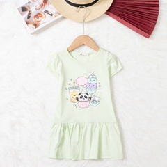 Váy cotton trẻ em - V02 2/10 TS06 lô 2