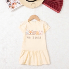 Váy cotton trẻ em - V02 2/10 TS06 lô 2