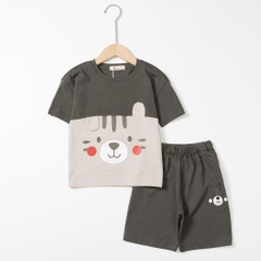 Bộ cotton trẻ em - bé trai B006 2/10 TS18