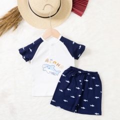 Bộ cotton trẻ em - bé trai B005 9/36 TS03