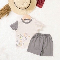 Bộ cotton trẻ em - bé trai B005 9/36 TS03