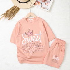 Bộ cotton trẻ em - bé gái G001 8/14 TS10