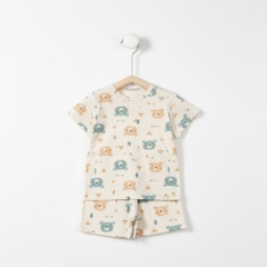 Bộ cotton trẻ em - bé trai B004 6m/36m TS20