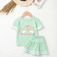 Bộ cotton trẻ em - bé gái G003 3/10