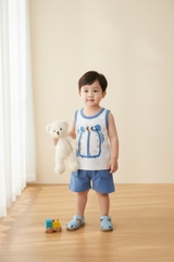 Bộ cotton trẻ em - bé trai B003 1/5 TS08