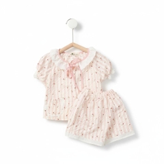 Bộ cotton trẻ em - bé gái G001 3/7 NH38