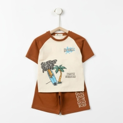 Bộ cotton trẻ em - bé trai B003 2/10 TS12
