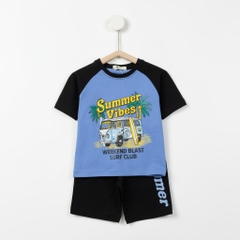 Bộ cotton trẻ em - bé trai B003 2/10 TS12