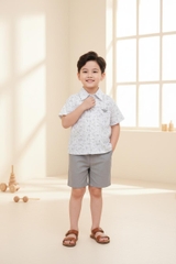 Bộ cotton trẻ em - bé trai B001 2/10 NH55