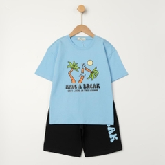 Bộ cotton trẻ em - bé trai B001 10/16 TS43