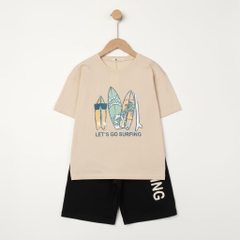 Bộ cotton trẻ em - bé trai B001 10/16 TS43