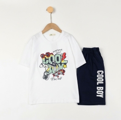 Bộ cotton trẻ em - bé trai B001 10/16 TS43