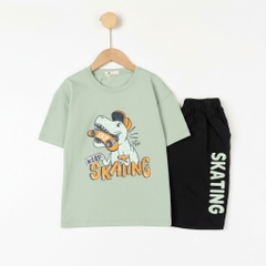 Bộ cotton trẻ em - bé trai B001 10/16 TS43