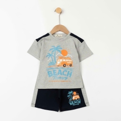 Bộ cotton trẻ em - bé trai B006 2/10