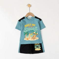 Bộ cotton trẻ em - bé trai B006 2/10