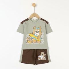 Bộ cotton trẻ em - bé trai B006 2/10 TS18