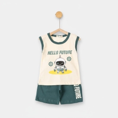 Bộ cotton trẻ em - bé trai B003 1/7 TS53