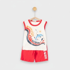 Bộ cotton trẻ em - bé trai B003 1/7 TS53