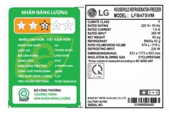 Tủ lạnh LG Inverter 474 lít Multi Door LFB47SVM
