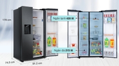 Tủ lạnh Samsung Inverter 635 lít Side By Side RS64R5301B4/SV