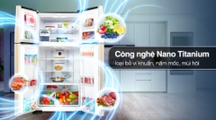 Tủ lạnh Hitachi Inverter 509 lít Multi Door R-FW650PGV8 GBK